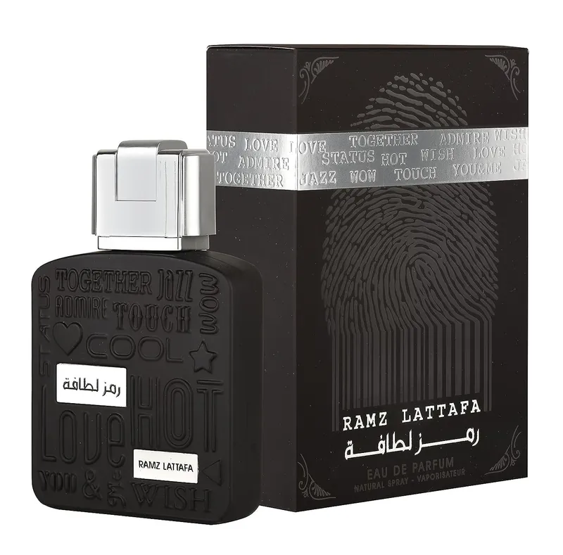 Lattafa Ramz Lattafa Silver perfume bottle