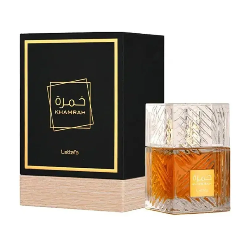 Lattafa Khamrah perfume bottle